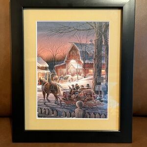 Trimming the Tree Print by Terry Redlin